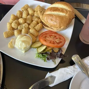 Battered chicken sandwich