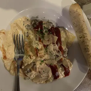 Brisket raviolis