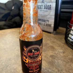 The not so hot, hellfire hot sauce