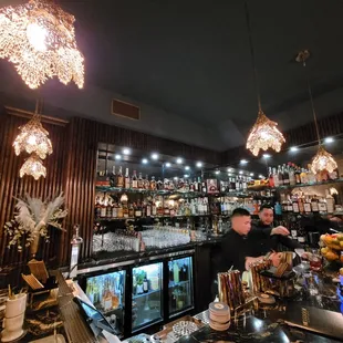 Bar area with the fantastic bartenders