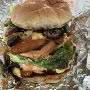 Beyond chicken animal burger