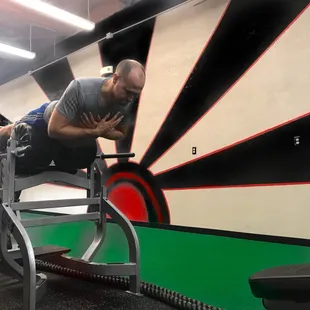 Next Level Client working out in a personal training session