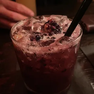 Experimental drinks - this one with blackberries was fantastic