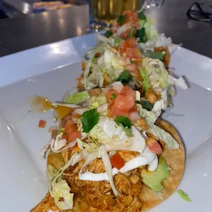 Chicken Tinga Tostada