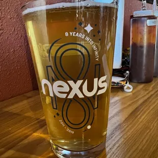 The server didn't know that they sold their glasses so we asked and we got one for five dollars. Support your local beer!