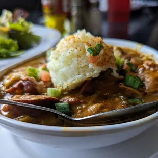 $7.50 side of gumbo - quite good, but pricey