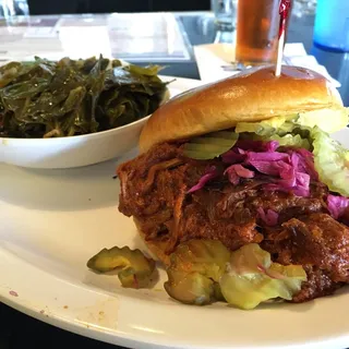 Red Chile BBQ Pork Sandwich