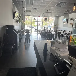 Inside restaurant