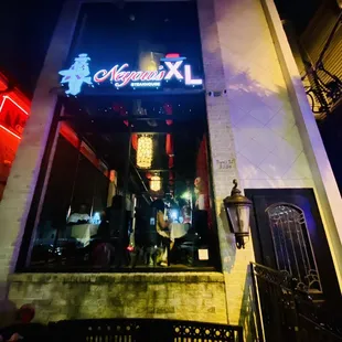 a neon sign