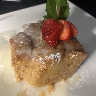 White Chocolate Bread Pudding