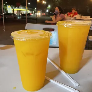 small vs large mango juice
