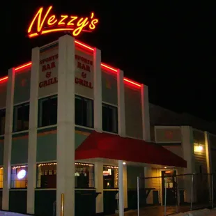 the outside of the building