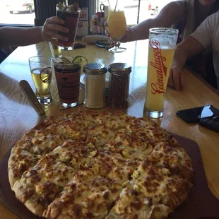 pizza, food
