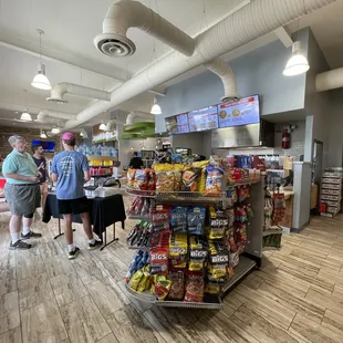 customers in a convenience store