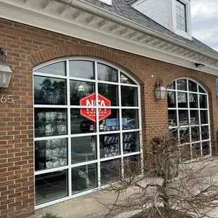 Exterior photo. Burger joint is inside of a Chevron station, don&apos;t let that deter you.