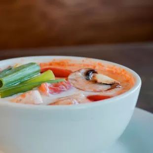 tom kha soup veggies