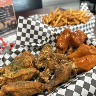 Cajun lemon pepper, sinigang, buffalo