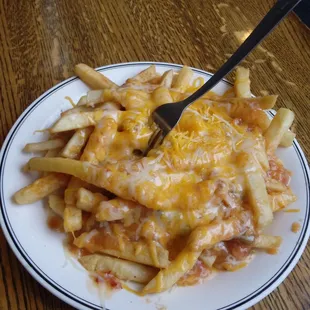Green chili fries