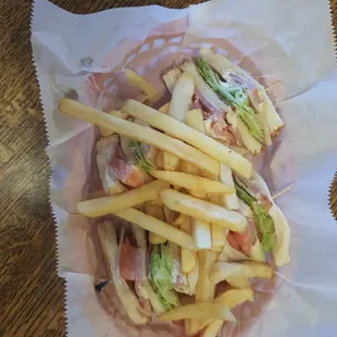 Club sandwich looks dope