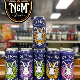six cans of dr hops