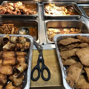 a variety of food items