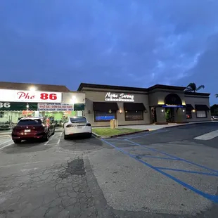 sushi and sashimi, outside