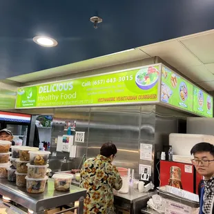New vegetarian shop.  Food looks good!