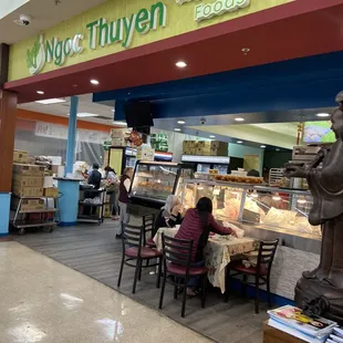 the interior of the restaurant