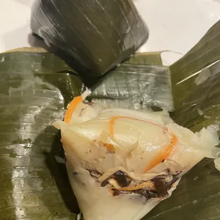 Banh gio inside. All good mushrooms! 2/$5