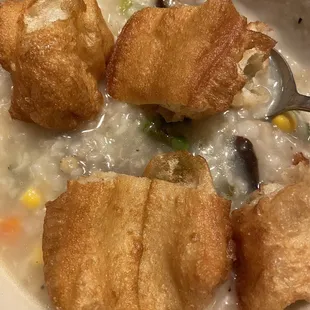 $7 porridge and fried crueler