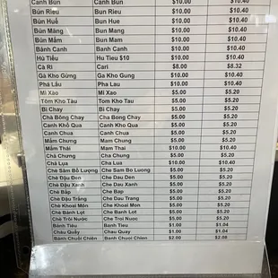 Menu April 2023  Dine in $1 extra.