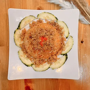 Masago egg fried rice with crab meat