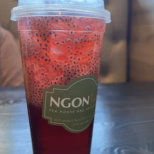 Dragon Fruit Hibiscus Tea