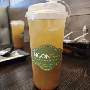 sugar cane with kumquat. a little sweet but its ok
