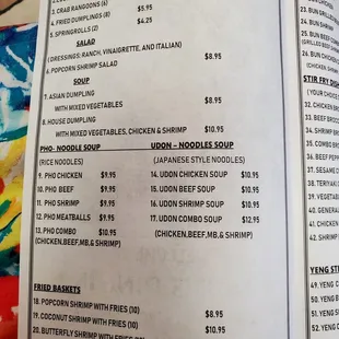 Page 1 take out menu