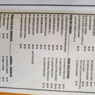 Page 2 take out menu