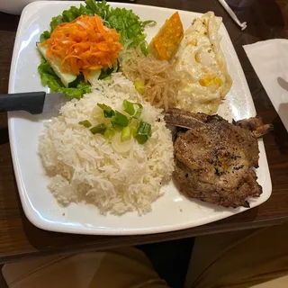 Grilled Pork with Steam Rice