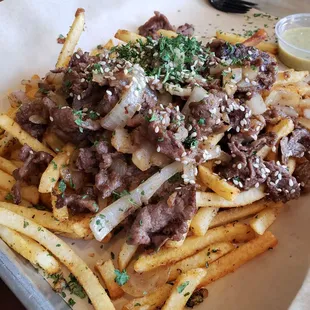 Cajun fries with bulgogi ~$9
