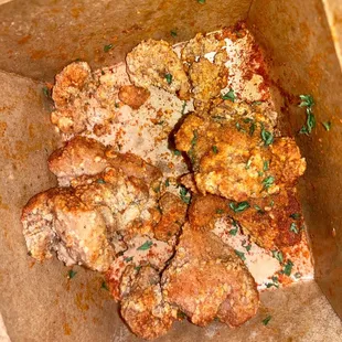 Spicy popcorn chicken
