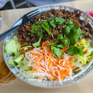 Bulgogi Short Rib Steak Rice Bowl
