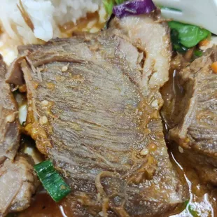 Slow braised short rib.