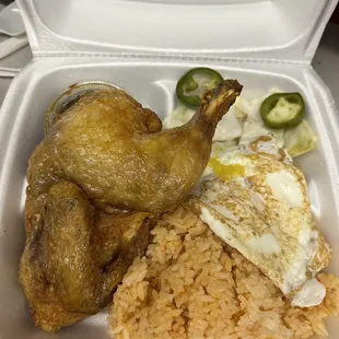 Com Ga with egg (to go)