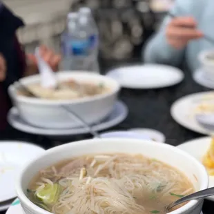 #40 medium rare beef pho