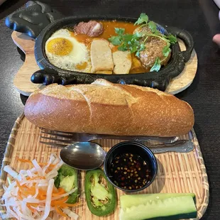 a plate of food on a table