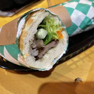 Grilled pork banh mi