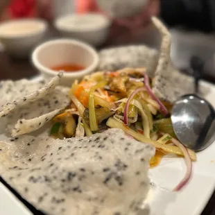 a plate of food