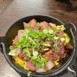 Marinated Flank Steak in Clay Pot