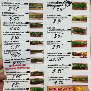 Price went up. Taxing ass banh mi&apos;s!