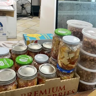 Homemade fermented tofu and roasted peanuts