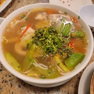 Canh Chua ca sour tamarind catfish soup